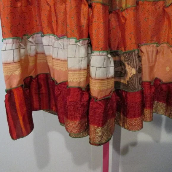 ๐บ Wevez Tribal Patchwork Skirt โ New With Tags ๐บ - Picture 6 of 8